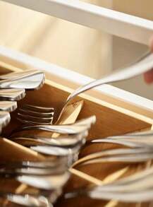 Joseph Joseph DrawerStore Compact Knife Organizer, Holds Up To 9 Knives, Kitchen Organization &Amp; Drawer Storage, Bamboo - ColorB - 查看 5