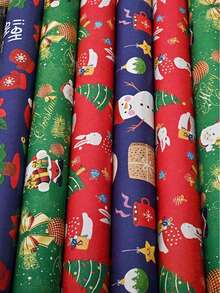 Weihnachts-Geschenkpapierrolle - 120 Meter lang, festliches Feiertagsmuster für Geschenkverpackung und dekorative Artikel, Weihnachtsdekoration, Raumdekoration, Winter