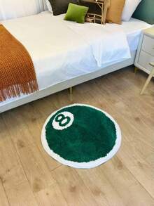 1 pièce Tapis infini en fausse laine verte - Doux, confortable, durable, convient pour la décoration de la chambre, du salon et de la salle de bain - Parfait pour la décoration de la maison - Cadeau de pendaison de crémaillère, tapis décoratif pour les fêtes de Noël