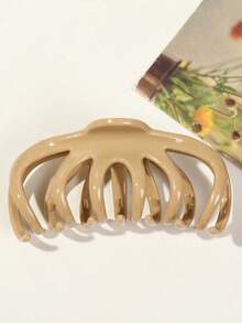 1pc Plastic Hair Clip For Updo Clips - Stylish And Simple Hair Accessory For Girls With High Ponytail Winter Claw Clips Bowknot Hair Claws Elegant Hair Clutch