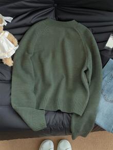 Warm Reversible Zip-Up Cardigan Sweater For Women, Autumn/Winter, Back To School Season