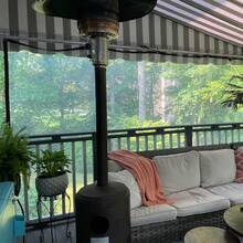 1 Piece Of Transparent Colorless Rainproof Oilcloth, Encrypted Grommets, Tear Resistant Drawstrings, Windproof, Dustproof, Waterproof, And Snow Resistant. Garden Rain Cover, Courtyard Fence, Camping Outdoor Tent Cover, Porch Canopy, Perfect For Terraces, Gardens, Pigsties, And Camping