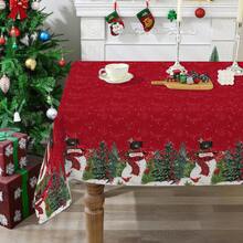 Khăn trải bàn Polyester Giáng sinh, Khăn trải bàn trang trí họa tiết kẻ caro đỏ đen, Khăn trải bàn Polyester Giáng sinh, Khăn trải bàn hoa Giáng sinh, Thích hợp cho gia đình, phòng ăn và nhà hàng, Trang trí bàn ăn, Đồ gia dụng - Nhiều màu - Xem 6