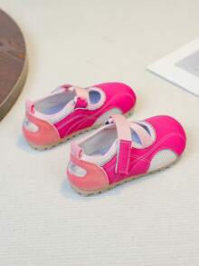 1 Pair Children's Versatile New Comfortable Soft-Sole Casual Flats, Suitable For Outdoor, Vacation, Party, School, All Seasons - Hot Pink - View 7
