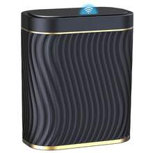 Bathroom Small Trash Can With Automatic Touchless Lid 2.6 Gallon Smart Garbage Can Narrow Waterproof Trash Bin For Bedroom Office Living Room