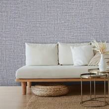 1 Roll Linen Series Peel And Stick Wallpaper, Easy To Apply Without Glue, Customizable Arrangement, Suitable For Bedroom, Living Room, TV Background, Tabletop, Cabinet, Outdoor Garden Renovation, Holiday Decor