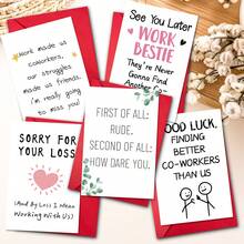 1 set de cartes de voeux d'adieu, de départ, de nouveaux départs et de meilleurs vœux, carte d'inspiration pour dire au revoir aux collègues, aux amis et aux êtres chers, carte de qualité premium avec enveloppe, idéale pour les cadeaux, les adieux au bureau et les transitions de carrière