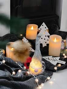 4 estilos - Gnomo de Navidad iluminado, colgantes de enanito brillante, adornos navideños únicos hechos a mano, elfos que se iluminan, decoraciones navideñas de mesa a pilas con estilo escandinavo y sueco, para decorar el árbol de Navidad, regalos, fiestas, interiores, exteriores, jardín y festividades