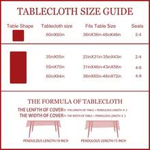Khăn trải bàn Polyester Giáng sinh, Khăn trải bàn trang trí họa tiết kẻ caro đỏ đen, Khăn trải bàn Polyester Giáng sinh, Khăn trải bàn hoa Giáng sinh, Thích hợp cho gia đình, phòng ăn và nhà hàng, Trang trí bàn ăn, Đồ gia dụng - Nhiều màu - Xem 3