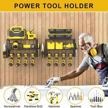 2 Pack Power Tool Organizer- Power Drill Tool Holder- Heavy Duty Tool Shelf & 3 Layers Tool Rack Cordless Drill Holder- Floating Tool Shelf Wall Mounted Tool Storage Rack For 8 Drill Holders - Gói 2 - Xem 7