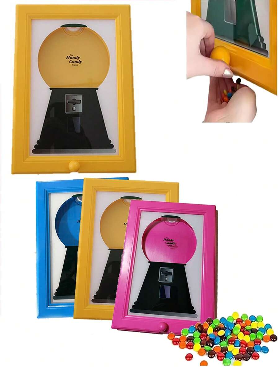 Wall-Mounted Photo Frame Candy Dispenser, Nut And Pet Snack Storage Box, Multi-Functional Snack Storage Frame Can Be Used As Living Room Decoration Pendant, Suitable For Christmas, Halloween, Graduation Ceremony Decorative Storage