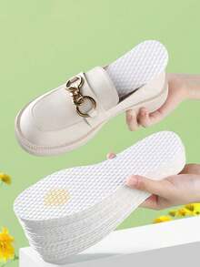 20 Pasang Sol Dalam Sepatu Sekali Pakai Ultra Tipis Anti Selip dari Serat Kayu, Menyerap Air & Bernapas, Cocok untuk Sepatu Datar, Sepatu Hak Tinggi, dan Sepatu Sneaker - Putih - View 3