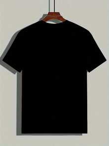Camiseta de Hombre con Dicho Divertido - "No". . . Camiseta con estampado "I'm Good" - Camisa ligera de verano - Negra con texto blanco - Lavable a máquina, top casual de uso diario para adultos, ropa de ocio, estilo urbano, fácil cuidado, ropa con eslogan, entusiastas del humor, diseño humorístico, material transpirable, ropa humorística, hombres adultos - Negro - Ver 2