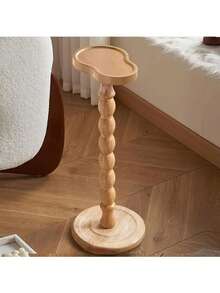 طاولة جانبية على شكل قرع خشبية، طاولة قهوة عتيقة، طاولة كنبة، مناسبة للغرفة المعيشية والنوم والمكتب، باللون الأسود، طاولة خارجية متحركة