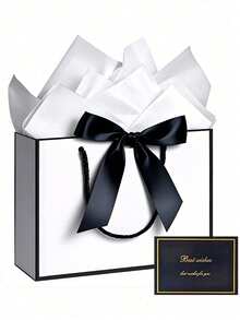 1/2/3 Stücke, große Papier-Geschenktüten, inklusive Seidenpapier und Grußkarten, Valentinstag Geschenktüten, tragbare Geschenktüten mit Griffen, geeignet für Brautjungfern, Geburtstage, Valentinstag, Hochzeitsfeiern, Abschlussfeiern, Muttertag