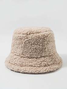 1 Gruby i ciepły kapelusz typu bucket hat dla mężczyzn i kobiet, odpowiedni na jesienne i zimowe ulice, imprezy, zajęcia na świeżym powietrzu, odzież zimowa w stylu Y2K, ciepła zimowa