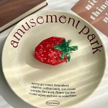 1pc Fruit Themed Hair Claw Clips, Novelty Strawberry, Lemon, Banana, Cherry, Hair Claw Hair Accessories, Unique Pitaya, Pineapple, Durian, Strawberry, Shark Claw Clips, Simple Hair Clips For High Ponytail - Multicolor - View 13