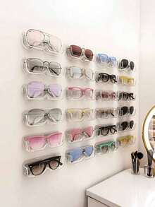 Stojak na okulary, ścienny stojak na okulary przeciwsłoneczne do łazienki, możliwość przechowywania okularów korekcyjnych, ścienny stojak na okulary przeciwsłoneczne do sypialni, stojak na okulary przeciwsłoneczne, odporny na nacisk i dziurkowanie, stojak na biżuterię i drobiazgi, odpowiedni do toaletki w sypialni, stojak na okulary przeciwsłoneczne bez wiercenia, ścienny stojak na okulary przeciwsłoneczne do łazienki, ozdoby świąteczne, prezenty świąteczne