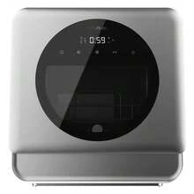 Cecotec Bolero Aguazero 1150 Dark Compact Dishwasher, 3-Place Setting, Dark Stainless Steel Finish, Class C: Maximizes Space And Efficiency For Small Homes. With 6 Adaptable Programs, From Quick Cycles To Powerful Ones For Tough Residues. Front Window For Real-Time Monitoring And Interior Light For Easy Loading. Touch Control Panel For Intuitive Use And Long Storage That Keeps Utensils  For Up To 80 Hours. Program The Start Time With Delay Start From 0-24 Hours, Adapting To Your Routine. Ideal For Limited Spaces. - Multicolor - View 2