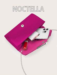 Noctella Bolso de embrague elegante y exquisito, bolso de hombro con decoración de lentejuelas elegante color rojo rosa, bolso sobre, bolso de noche para mujer, adecuado para fiestas, bodas, cenas y banquetes de mujeres. Muy adecuado para fiestas, bodas, bailes, cenas y banquetes. Es el mejor regalo para mujeres.