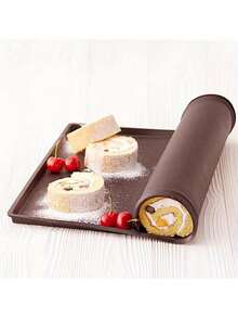 1 Piece Of Solid Color Silicone Waterproof High-Temperature Swiss Roll Cake Mat, Can Be Placed In The Oven And Microwave, Silicone Swiss Roll Mold, Baking Tool, Kitchen Gadget, Back-To-School Season, Wedding Season, Halloween Party, Cake Shop, Home Kitchen.
