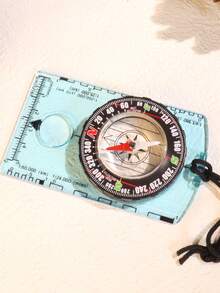 1pc Multifunctional Outdoor Compass With Map Scale, Magnifier, Copper Cap Nail Compass, Colored Map Scale, Surveying Scale, Orientation Compass, Outdoor Compass, Professional Surveying, Daily Emergency, Precise, Unbiased, Centimeter-Level Calibration, Professional-Grade, Precise Navigation Compass - Multicolor - View 6