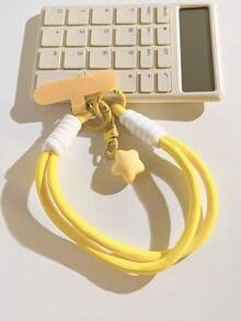 1pc Star Pendant Double Strand Cross Body Phone Lanyard, Braided Cord Strong Anti-Break, Anti-Lost For Phone Case, Includes Spacer Gifts For Mother, Family, Friends, Birthday, Holiday Phone Charm, Phone Chain - Multicolor - View 18