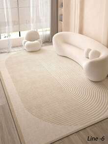 1 pieza Alfombra decorativa de piso, alfombra de terciopelo de cristal para sala de estar y dormitorio, alfombra resistente a la suciedad y fácil de mantener para sala de estar, manta de estilo de lujo para el lado de la cama del dormitorio, utilizada en la sala de estar