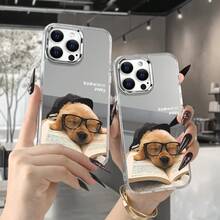 Un espejo cosmético personalizado con un diseño distintivo. Una funda para teléfono hecha a medida para mujeres. Un elegante espejo de doble propósito con botones galvanizados, diseñado para ser moderno y duradero, adecuado para los modelos 11 a 16, incluidos Pro y variantes. Teléfono - Blanco - Ver 5