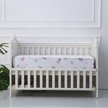 BEEWEED 4 件床笠，纯色和花卉印花，100% 柔软透气聚酯纤维床单，最适合女孩和家居装饰，52 英寸 * 28 英寸 * 8 英寸