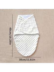 1pc Infant Bean Bag Swaddle, Newborn Anti-Startle Swaddle Wrap, Solid Color All Season, 3D Bean Fleece Super Soft & Comfortable, Perfect Gift For Expectant Mothers - Multicolor - View 4
