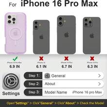 适用于 iPhone 16/15/14/13/12/11 系列透明手机壳，兼容 MagSafe，三层磁性充电盒，iPhone 16 Pro Max 重型防震防摔手机壳，适用于圣诞节、生日、新年礼物、冬季、送给家人、朋友、生日、女朋友、男朋友的礼物 - 紫色 - 查看 14