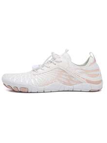 夏季运动凉鞋，男女通用沙滩鞋，速干，休闲，适合海滩、驾驶、户外水上活动，赤脚情侣 - 白色 - 查看 11