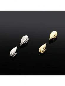 1 szt./2 szt. Gładkie grille z motywem kłów wampira, miedź platerowana 14-karatowym złotem, biżuteria na ciało dla kobiet na imprezę cosplay, kły wampira, ostre zęby, zabawne bestsellery na Halloween w Europie i Ameryce, małe zęby tygrysa, uniwersalne aparaty ortodontyczne dla mężczyzn i kobiet, akcesoria do aparatów ortodontycznych hip-hop