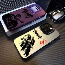 Funda de anime  compatible con Apple  16 15 14 13 12 11 XS X Pro Max Plus, funda colorida plateada, compatible con funda  17, funda  17 Pro, funda  17 Pro Max - 036YA1101AYL - Ver 1