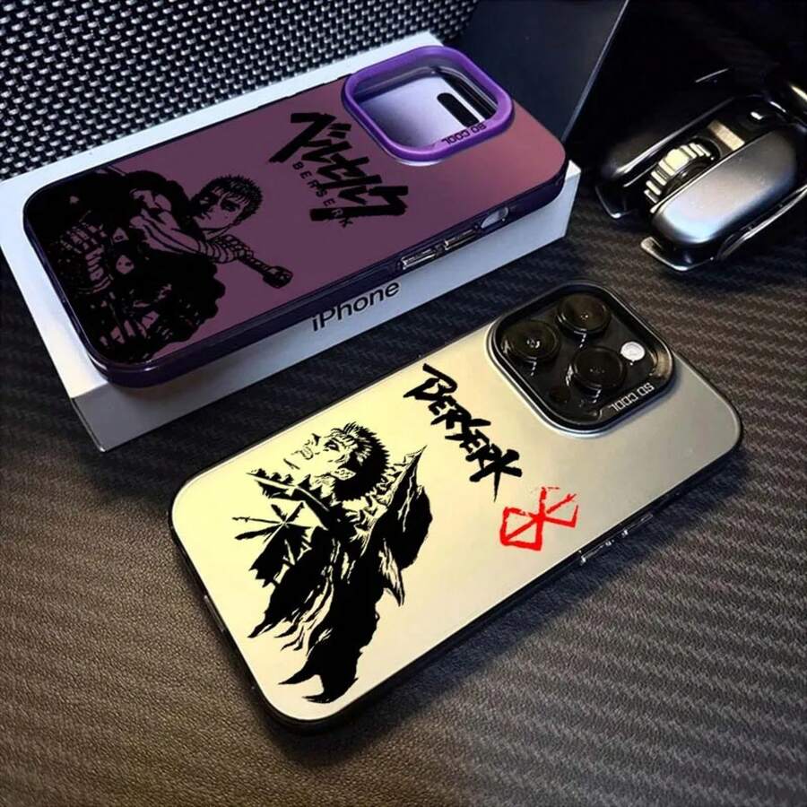 Funda de anime compatible con Apple 16 15 14 13 12 11 XS X Pro Max Plus, funda colorida plateada, compatible con funda 17, funda 17 Pro, funda 17 Pro Max - 036YA1101AYL - Ver 1