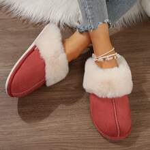 Women's Winter House Shoes Fluffy Fuzzy Cozy Fashion Slippers Fall Indoor Bedroom - 紅色 - 查看 4