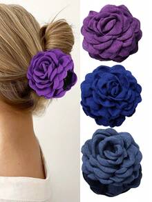 Dark Purple + Denim Blue + Royal Blue