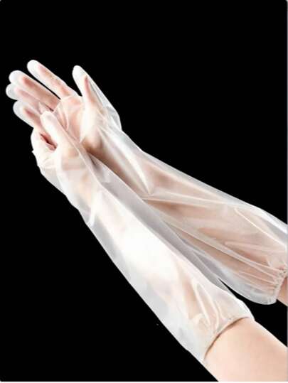 5 pares/10 pares/15 pares Guantes de limpieza del hogar, guantes protectores impermeables y gruesos con puño elástico para evitar que se mojen las manos durante el trabajo de limpieza y lavado, se pueden usar en todas las estaciones con los cinco dedos