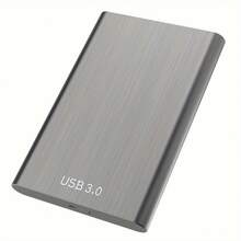 2TB USB 3.0 External Hard Drive - Sleek, Portable HDD For PC, , Laptop,  & More - High-Speed, Plug & Play, No Battery Required,Storage Devices - màu đen - Xem 1
