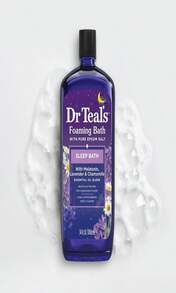 Dr Teal'S Foaming Bath With Pure Epsom Salt, Sleep Blend With Melatonin, Lavender &Amp; Chamomile Essential Oils, 34 Fl Oz (Pack Of 2) - ColorE - 查看 9