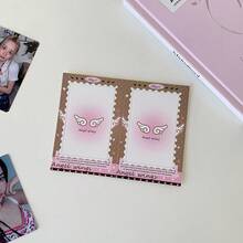 1" DIY Photo Frame Keychain, Korean Style Aesthetic Film Paper Clip Frame, Student Scrapbooking Decor Adhesive Photo Holder