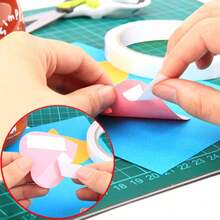 5/10/20 Rolls Of Double-Sided Transparent Tape (Two Sizes) - Strong Adhesive, Suitable For Multi-Purpose Use Such As Office, School, DIY Projects, Scrapbooks, Art, Handicrafts, Card Making, Gift Packaging, Etc., Easy To Tear, No Residue Left.