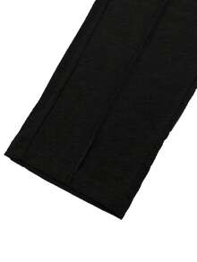 2pcs Men's Casual Long Sleeve Top And Pants Set - Black - View 5