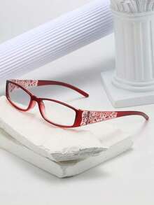1pc/2pcs/3pcs Vintage Y2K Fashion Non-Prescription Glasses, Minimalist And Flattering Design Daily Wear, Computer, Reading, And Gaming - 紫色 - 查看 4