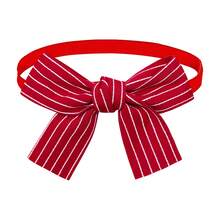 1PC Red Bow Tie Pet Tie, Creative Grid Ripple Dot Stripe Design Elements, Suitable For New Year And Christmas, Decorative Accessories For Small Dogs And Cats - Multicolor - View 15