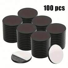 Zestaw okrągłych naklejek magnetycznych 5/10/20/30/40/50/60/70/80/90/100 szt. na lodówkę, samoprzylepne gumowe kropki magnetyczne z mocnymi samoprzylepnymi dyskami magnetycznymi - Srebro - Zobacz 18