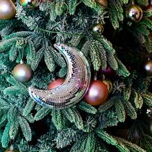 3pcs Mirror Glass Disco Ball Moon Geometric Design, Suitable For Party And Bar Decoration, No Need For Charging, Creating Holiday Atmosphere, Perfect Christmas Gift, Thanksgiving Choice, Decorations To Give To Family And Friends, Surprise, Home Essential, Decorations, Christmas Decorations, Holiday Atmosphere, Valentine's Day, Wedding Anniversary