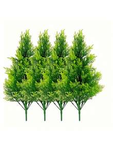 1 pieza Árbol de pino artificial, plantas artificiales de plástico para decoración navideña, plantas de interior en maceta, decoración del hogar, decoración de habitaciones, decoración estacional, decoración de jardín, decoración exterior (macetas no incluidas)