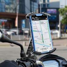 Soporte para teléfono de coche con clip fijo y giratorio de 360 grados - Negro - Ver 7